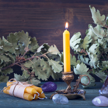 Load image into Gallery viewer, Pair of Hand-Dipped Beeswax Taper Candles – Locally Sourced &amp; Natural
