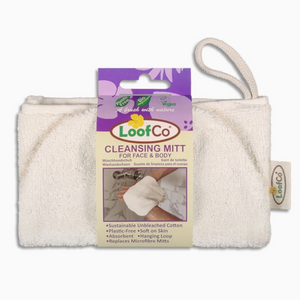 Natural Cotton Cleansing Mitt For Face and Body