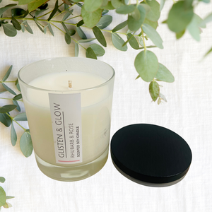 Natural Scented Soy Wax Candle with Bamboo Lid