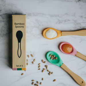 Baby Bamboo Weaning Spoons - Set of 3 - Refill Mill