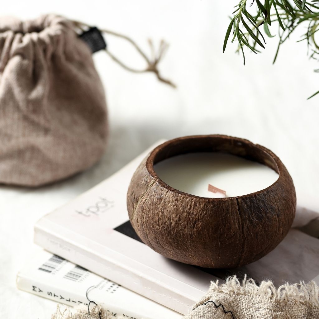 Coconut Shell Candle